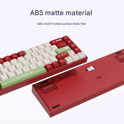 Wired RGB Mechanical Gaming Keyboard 68-Key Hot-Swappable Design USB-C Programmable Keys