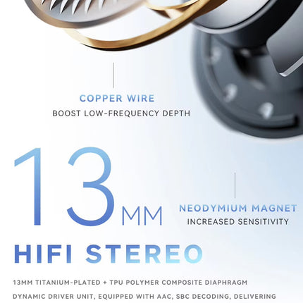 True Wireless Bluetooth Earbuds with Active Noise Reduction Portable Charging Case