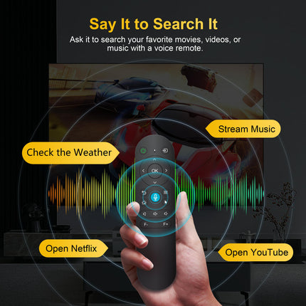 Android Smart Projector with 5G WiFi, Bluetooth 5.0, and Voice Remote