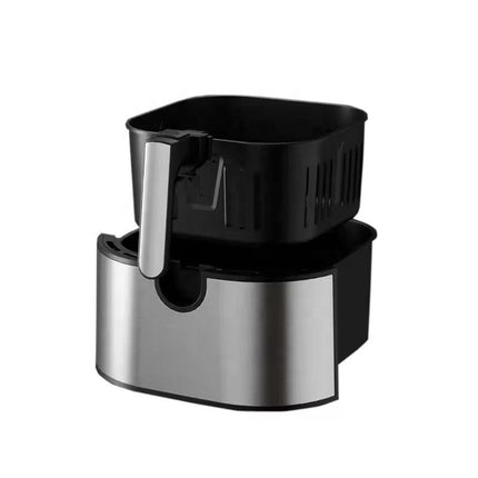 Dual Basket Air Fryer 15L Capacity, Stainless Steel Finish & Non-Stick Coating