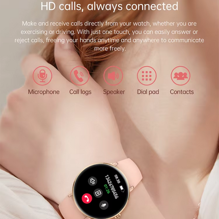 Waterproof Smart Sport Watch with Heart Rate & Blood Oxygen Monitor