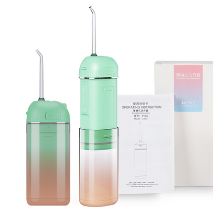 Portable Rechargeable Water Flosser with 160ml Detachable Tank & 4 Nozzles