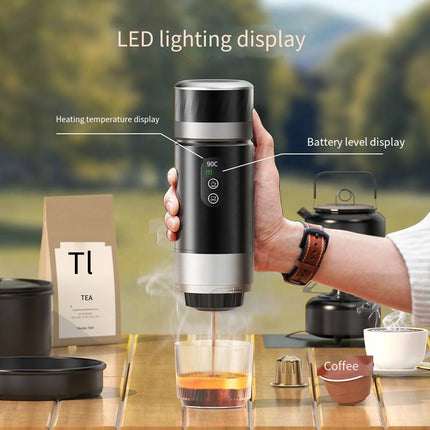Portable Espresso Maker 20 Bar USB-C Rechargeable for Travel