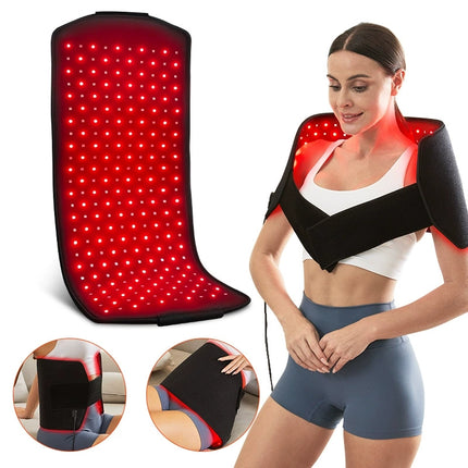Red Light Relaxation Blanket Pad for Neck Shoulder Comfort Relief with 660nm 850nm LEDs
