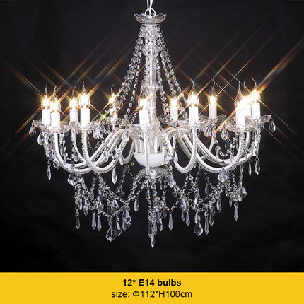 Modern White Acrylic Crystal Chandelier 80cm Pendant Ceiling Light