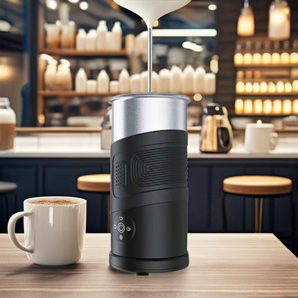Cordless Stainless Steel Milk Frother Electric Foam Maker for Coffee