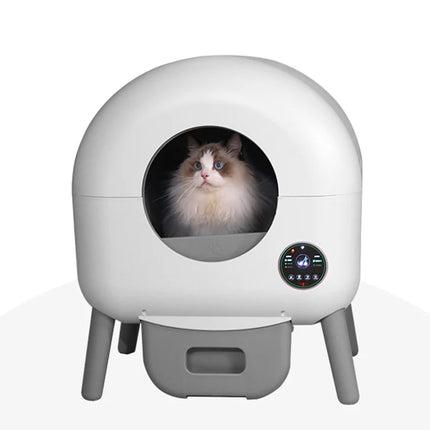 Self Cleaning Cat Litter Box with Smart App & Safety Sensors