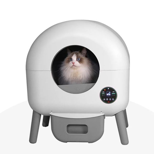 Self Cleaning Cat Litter Box with Smart App & Safety Sensors