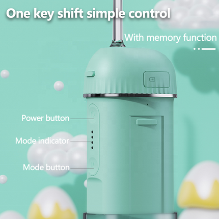 Portable Rechargeable Water Flosser with 160ml Detachable Tank & 4 Nozzles