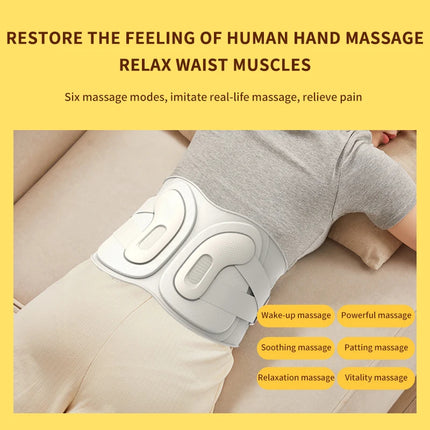 Portable Cordless Graphene Waist and Back Massage Belt with Heat and Vibration