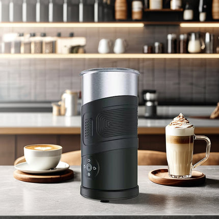 Cordless Stainless Steel Milk Frother Electric Foam Maker for Coffee