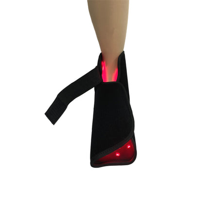 Portable Red Light Relaxation Footwear for Foot Circulation and Muscle Recovery Black