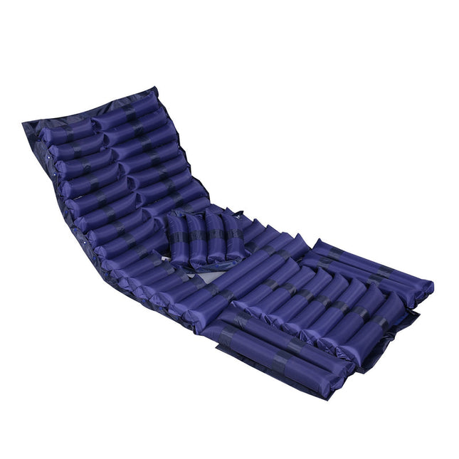 Medical-Style Inflatable Nursing Bed Air Mattress with Middle Toilet Section & Pump