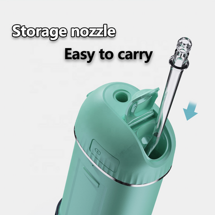 Portable Rechargeable Water Flosser with 160ml Detachable Tank & 4 Nozzles