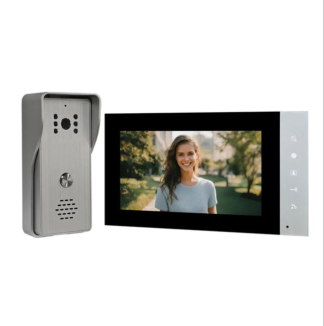 7 Inch LCD Video Door Phone System with Touch Controls & 700P Camera