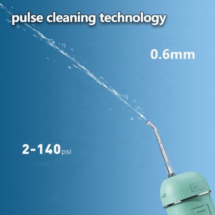 Portable Rechargeable Water Flosser with 160ml Detachable Tank & 4 Nozzles