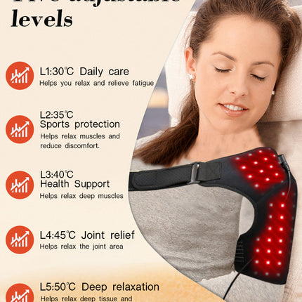 Advanced Red & Near-Infrared Light Relaxation Shoulder Support for Recovery & Comfort