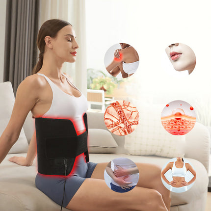 Red Light Relaxation Blanket Pad for Neck Shoulder Comfort Relief with 660nm 850nm LEDs