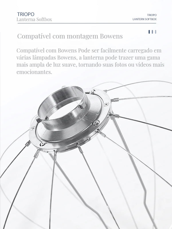 Portable Bowens Mount Softbox Light Modifier for Studio and On-Location Photography