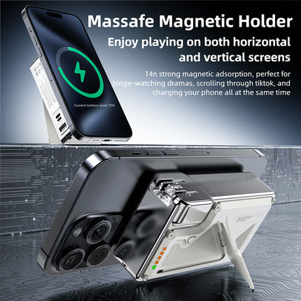Portable 20000mAh Rechargeable Power Bank with Integrated AC Charger