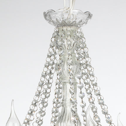 Modern White Acrylic Crystal Chandelier 80cm Pendant Ceiling Light