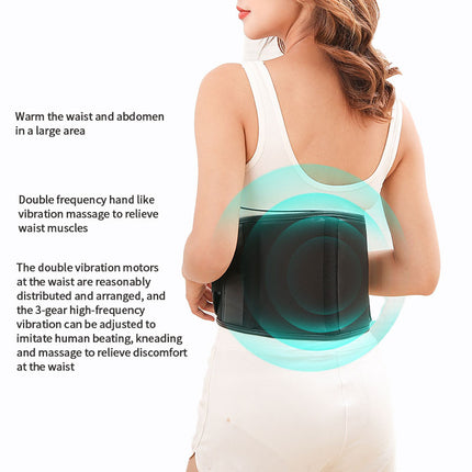 Wireless Electric Heat Belt for Back & Abdomen with Massage Function