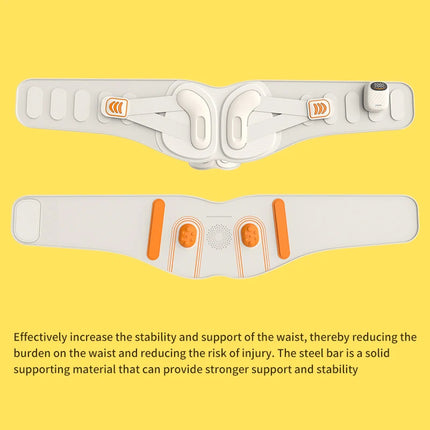 Portable Cordless Graphene Waist and Back Massage Belt with Heat and Vibration
