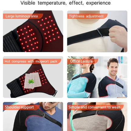 Advanced Red & Near-Infrared Light Relaxation Shoulder Support for Recovery & Comfort