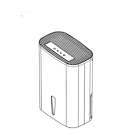 Compact Smart Dehumidifier with Air Cleaning & Cooling Fan for Small Rooms (5–10㎡)