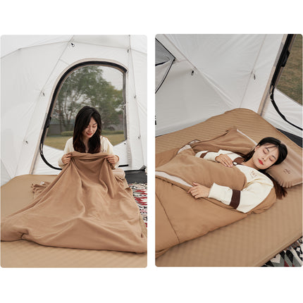 Outdoor Winter Sleeping Bag Envelope Style with Breathable Cotton Interior
