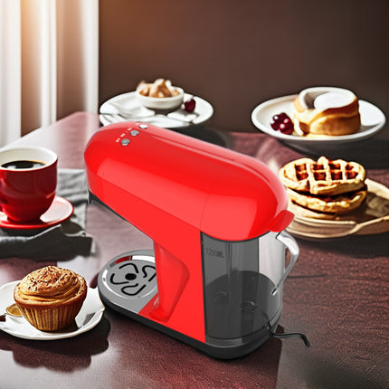 Multi-Functional Coffee Maker for Grounds & Capsules, Compact Design