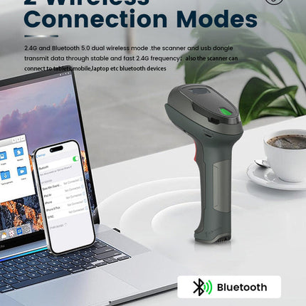 Wireless Handheld QR and Barcode Reader for Fast & Accurate Scanning