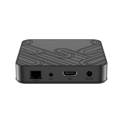 Android 12 TV Box 4K UHD Streaming with Dual WiFi, Bluetooth and Voice Remote – Black