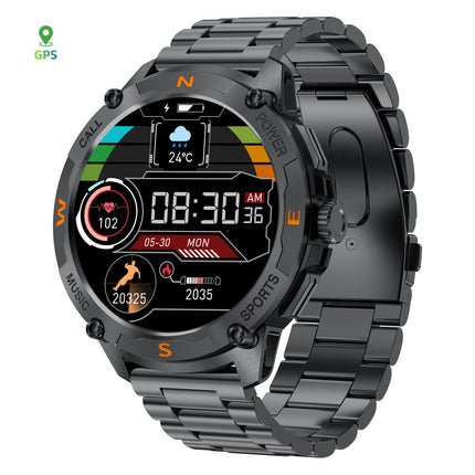 Outdoor Smartwatch with GPS and BT Call 1.43 Inch AMOLED Display IP67 Waterproof Fitness Watch