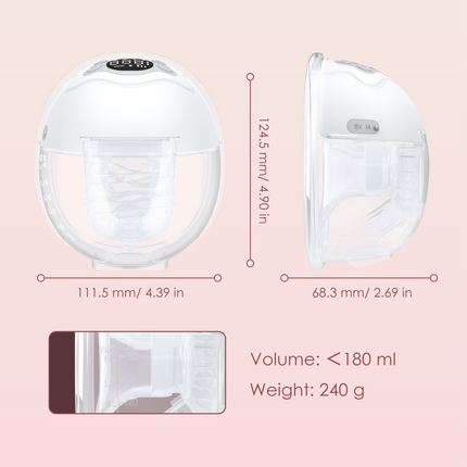 Cordless Double Breast Pump Wearable Leak Resistant Design with 4 Modes 12 Levels