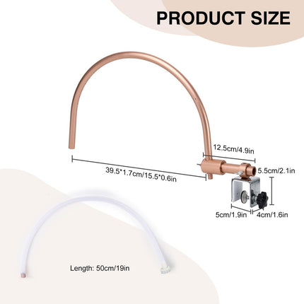 Adjustable 180° Head Spa Waterfall Attachment for Shampoo Bowl Salon Use