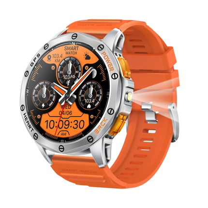1.43" AMOLED Men's Smart Watch with GPS, Compass & LED Flashlight IP68 Waterproof
