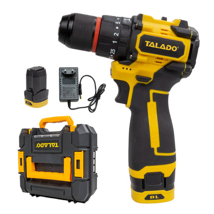 Rechargeable Cordless Impact Drill Electric Screwdriver Set High Power Variable Speed