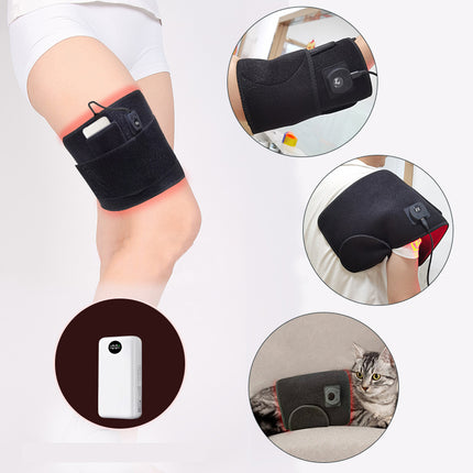 LED Light Relaxation Waist Belt Red Infrared 70 Bead Timer Adjustable