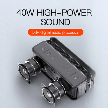 High-Performance 40W Wireless Speaker for Indoor & Outdoor Use with Waterproof Build