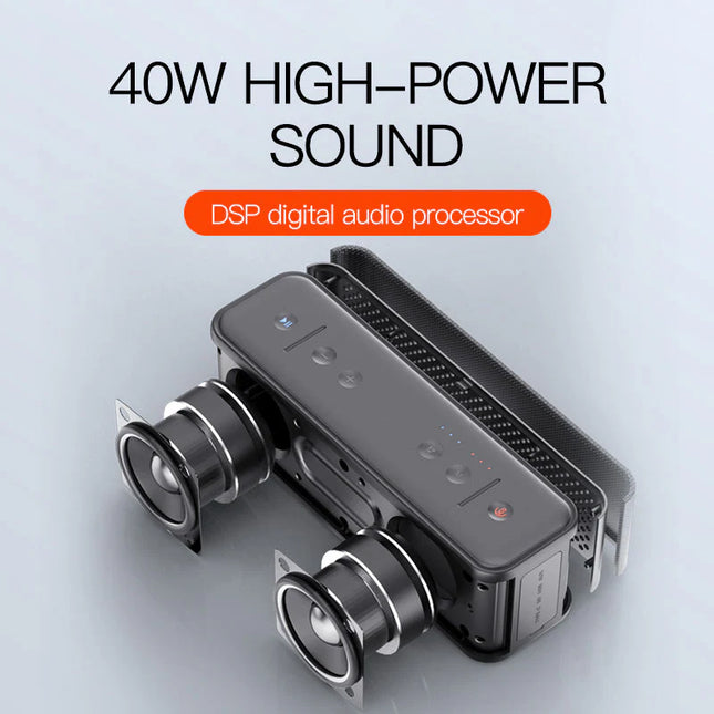 High-Performance 40W Wireless Speaker for Indoor & Outdoor Use with Waterproof Build