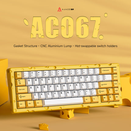 RGB Wired Mechanical Keyboard 67 Key Compact Design Aluminium Alloy Build