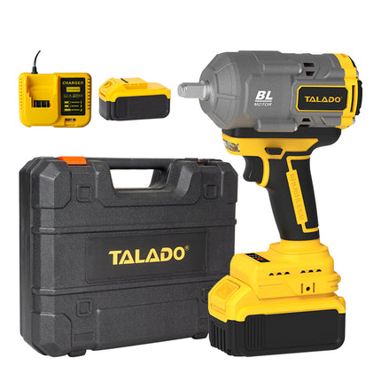 Heavy Duty Cordless 21V Impact Wrench Brushless Motor 1/2 Square Drive Powerful Torque