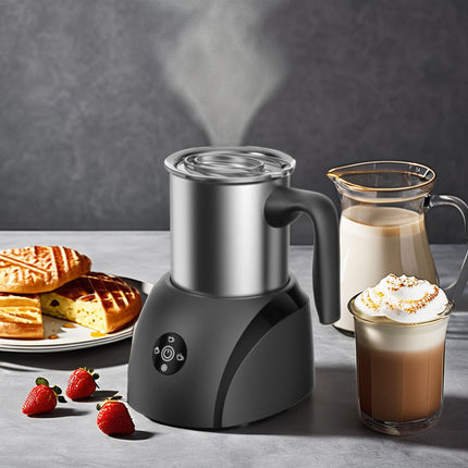 Electric Milk Frother 350ml Stainless Steel, 450W for Coffee & Hot Chocolate