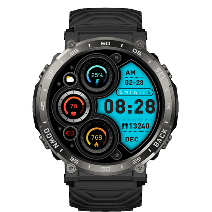 Waterproof Sport Smartwatch with Bluetooth Call Music Fitness Tracking