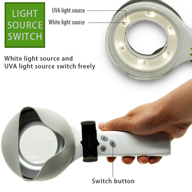 Wellness UV Wood Lamp Magnifier for Skin Diagnosis and Vitiligo Detection