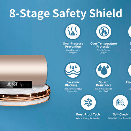 Remote Controlled Electric Water Boiler 50L Stainless Steel Heating