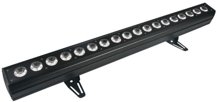 Indoor LED Wall Washer Bar 18x10W RGBWAUV Pixel Control Professional Lighting Black