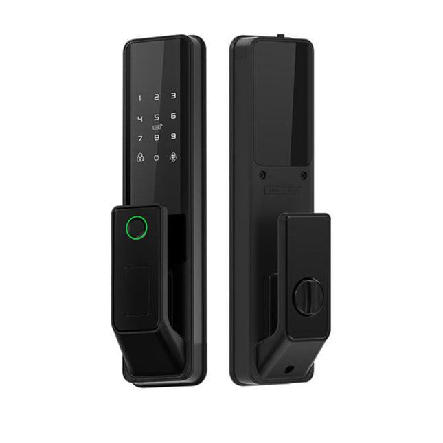 Automatic Smart Fingerprint Door Lock with Wi-Fi App, Card, and Key Access