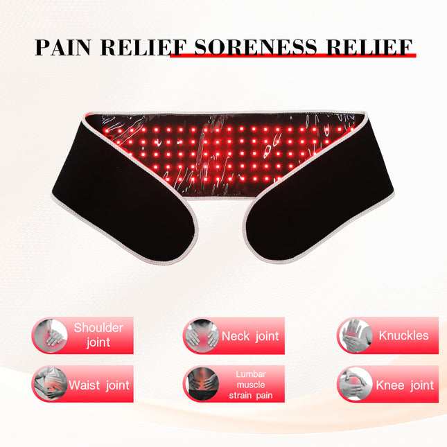 Advanced LED Red & Near-Infrared Relaxation Wrap for Targeted Muscle Recovery (660nm / 850nm)